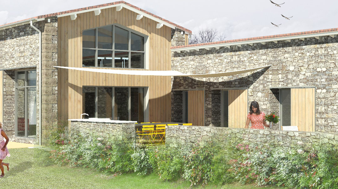 Transformation d&rsquo;un hangar en habitation / Chanverrie – 85